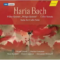 DISTRART M CNT CD MARIA BACH - OLIVER TRIENDL, MARINA - Pianokvintett Wolga-Quintett / Cel CDHC21051 Hänssler Classi 2022 Tyskland Klassisk Begagnad brown