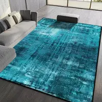 JGJG Modern Abstrakt Dekoration Hemmatta Enfärgad Halkfri Stor Vardagsrumsmatta Tvättbar Entrédörrmatta Lätt Rengöring Mjuk 80*120cm