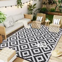 Karpetti Utomhusmattor Vattentäta Mattor Inomhus Utomhus Däck Bakgård Familjepicknick Balkongmatta Vardagsrum och Kök Hemdekoration 80x120cm