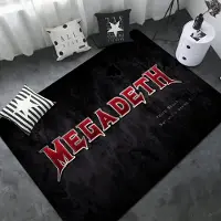 JGJG Heavy Metal Rock Roll Musik Megadeths Dörrmatta Tvättbar Halkfri Vardagsrum Soffa Stolar Områdesmatta Kök Toalettmatta 50x80cm