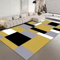 Karpetti Nordiska lyxiga flanellmattor för vardagsrum Mjuka mattor för sovrum Sängmatta Stor yta Geometri Klädkammare Halkfri golvmatta 200*250cm