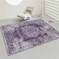 JGJG Amerikansk Stil Persien Stor Matta Vardagsrumsdekoration Hem Soffområde Mattor Sovrum Klädkammare Golvmatta Tvättbar Halkfri 80*160cm