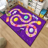 JGJG Tecknad Orm och Stege Brädspel Mönster Vardagsrum Sovrum Matta Sängkant Badrum Golvmatta 15 Storlekar Barnrum Lekmattor 40x60cm (16x24in)