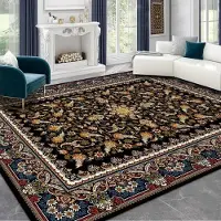 HGHT Orientalisk Etnisk Stil Matta Vardagsrumsdekor Persisk Stor Storlek Områdesmattor Sovrumsdekor 200x300 Tvättbara Halkfria Garderobsmattor 140*200cm