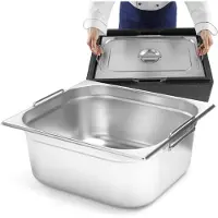 Super Merchant Gastronormbehållare GN 12 med infällbara handtag 325x265x200mm 125L Hendi 817353