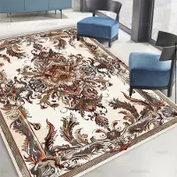 JGJG Nordisk Stil Stora Ytor Blommiga Mattor Vardagsrum Ljus Lyx Mjuk Soffområde Matta Hem Sovrum Dekoration Klädkammare Golvmatta 60*90cm