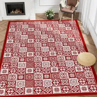 HGHT Julmatta Röd Snöflinga Vardagsrum Sovrum Matta Tvättbar Halkfri Matta för Kök Entrématta Badrum Heminredning 40x60cm