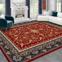 HGHT Orientalisk Etnisk Stil Matta Vardagsrumsdekor Persisk Stor Storlek Områdesmattor Sovrumsdekor 200x300 Tvättbara Halkfria Garderobsmattor 180*280cm