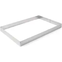 Super Merchant Rektangulär bakkant i rostfritt stål 385x285x50mm Hendi 512418