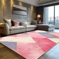 HGHT Modern Rosa Geometrisk Matta för Vardagsrum Stor Ytdekor Hemmattor för Sovrum Mjuk Halkfri 200x300 Lounge Soffmatta 60*90cm