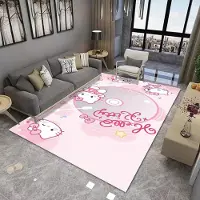 Karpetti Sanrio Hello Kitty Kawaii Matta för Vardagsrum och Sovrum sängbord soffa Area Matta Rosa Rumsdekor Gåva för entusiast 40X60CM