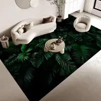HGHT Tropiskt Palmblad Kaktus Entrématta Halkfri Absorberar Vatten Lång Remsa Kudde Sovrumsmatta Toalettmatta 40x60cm