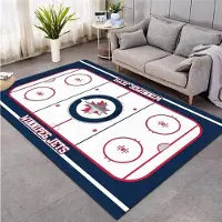 Karpetti Ishockey 3D Matta Matta för Matsal och Vardagsrum Halkfri Maskintvättbar Områdesgolvmatta Mjuk Sovrum Sportmatta 40x60cm