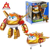 Fashnics Super Wings 5 tum Förvandlingsbar Traver Förvandlas från Flygplan till Robot i 10 Steg Förvandlingsbar Actionfigur Barnleksaker Gåva