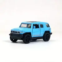 Fashnics Legerad Bilmodell Diecast SUV Bil Leksak Dörrar Öppnas Pull Back Bil Metall Fordonsleksak för Barn Pojkar Flickor Vuxna Födelsedagspresenter blå