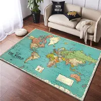 JGJG Retro Navigationskarta Dekorativa Stora Mattor för Vardagsrum Heminredning Områdesmatta Barnrum Golvmatta Sovrum Matta Matta Gåva 70x100cm (28x39in)