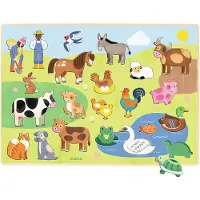 Djeco Pussel - Puzzlo Fält - 22 Delar - - One Size - Pussel