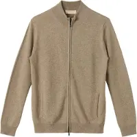 GOBI Cashmere Kofta 'Women's Essential Cashmere Full-Zip Cardigan' mörkbeige