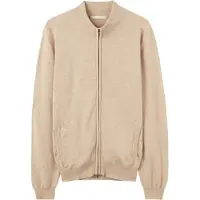 GOBI Cashmere Kofta 'Men's Essential Full-Zip Cashmere Cardigan' champagne