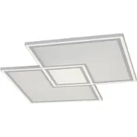 JUST LIGHT LED taklampa Edging, dimbar, Vitt / opal, Vardagsrum / matsal, Metall, Modern, LED-taklampa