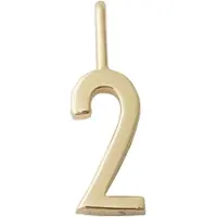 Design Letters Lucky Numbers 10 mm Gold 0-9 No. 002