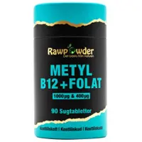 Rawpowder Metyl B12 1000µg + Folat 400µg 90 kapslar