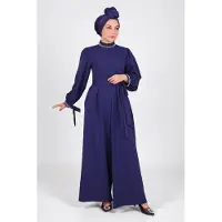 Turkishsouq Pärl Detailed Jumpsuit-klänning Indigo