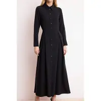 Turkishsouq Damklänning med platt maxi-krage, avslappnad/vardaglig hijab-linje