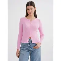 MixRay Knappt Slim Fit Ribbad Tröja