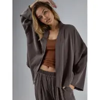 Busem Långärmad Lös Passform Kimono