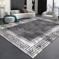 HGHT Mattor i ny nordisk stil för vardagsrum Grå Lila Modern rumsdekor Stor matta Hem Halkfri entrédörrmatta Sovrum Tapet 60*90cm