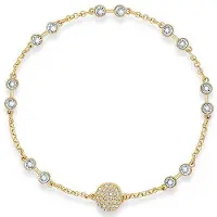 Swarovski Remix Collection Mångsidigt Magiskt Kedjearmband Swa Remix Osynligt Magnetiskt Lås Förgyllt Armband Damarmband 5528876 Box (Random Color),M