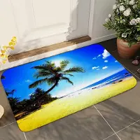 JGJG 1 st Solig Grön Träd Strandtryck Badrum Absorberande Mattor Halkfria Mattor Heminredningstillbehör Mattor Hem Kök Golvmattor 40x60cm