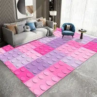 HGHT Geometrisk rutmatta för barn Sovrum Vardagsrum Hall Långsmal matta Halkskydd Områdesmatta Soffa Dörrmatta Mattor Heminredning 50X80CM