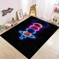 HGHT 3D Universum Rymd Galax Planet Stjärna Matta Matta för Hem Vardagsrum Sovrum Soffa Dörrmatta Dekor, Barnområdesmatta Halkfri Golvmatta 50X80CM