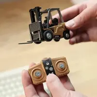 Fashnics Ny 1/64 Fjärrstyrd Legerad Gaffeltruck Ingenjörsfordon Bordsskivleksaker Modellsamling Gåva Till Pojke Utsökt Födelsedagspresent