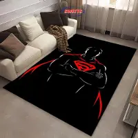 Jacket-pa NEJ.1 DC Superman Logotema Matta! Sovrumsgolv Vardagsrum Sängmatta, Halkfri Utsökt Heminredning, Slitstark Maskintvättbar Matta 100*120cm