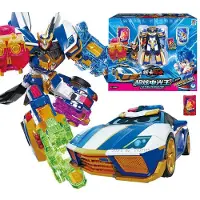 Fashnics Ny Metal Cardbot Transformerande Bil till Robot Actionfigurer BLŠPOLIS med Kort Transformation Robotleksaker för Barn Gåva With Color Box