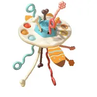 Fashnics Baby Montessori sensoriska utvecklingsleksaker Dra i snöret Fingergreppsträning Lärleksaker 0-12 månader Babyleksak Pedagogisk present
