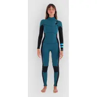 Hurley Plus 3/2 Mm Våtdräkt I Neopren För Dam Med Långa ärmar Och Dragkedja I Bröstet
