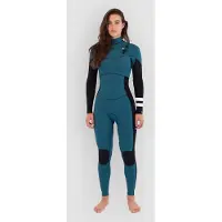 Hurley Plus 4/3 Mm Våtdräkt I Neopren För Dam Med Långa ärmar Och Dragkedja I Bröstet