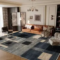 Jacket-pa Nordisk Lyxmatta för Vardagsrum Hemdekorationer Soffbord Mattor Stor Yta Sovrum Golvmatta Barn Krypmatta 60*90cm
