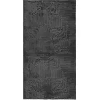 vidaXL Matta IZA kort lugg skandinavisk look antracit 80x150 cm