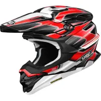 Shoei VFX-WR 06 Sparkle Crosshjälm Svart/Röd/Vit M Unisex sort
