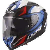LS2 FF817 Challenger II Viper Integralhjälm Vit/Blå/Röd S Unisex hvid