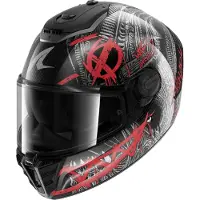 Shark Spartan RS Shiever Integralhjälm Kolfiber/Röd L Unisex sort