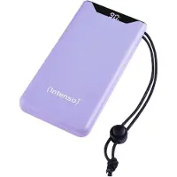 Intenso F10000 Powerbank 10000 mAh Quick Charge, Power Delivery LiPo USB-A, USB-C Lila Statusindikering
