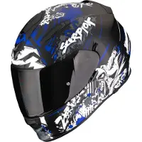 Scorpion EXO-491 Spector Integralhjälm Matt/Svart/Blå 2XL Unisex sort