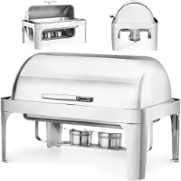 Hendi RollTop GN11 65mm stål matvärmare för pasta Hendi 470305