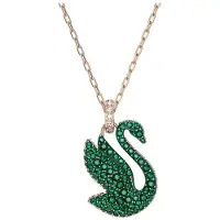 Swarovski Svan Klassisk Design Halsband Damhalsband Grön 5650067 Box (Random Color)
